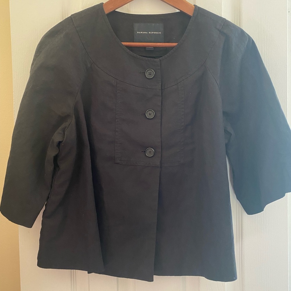 Banana Republic Black Jacket Blazer Large